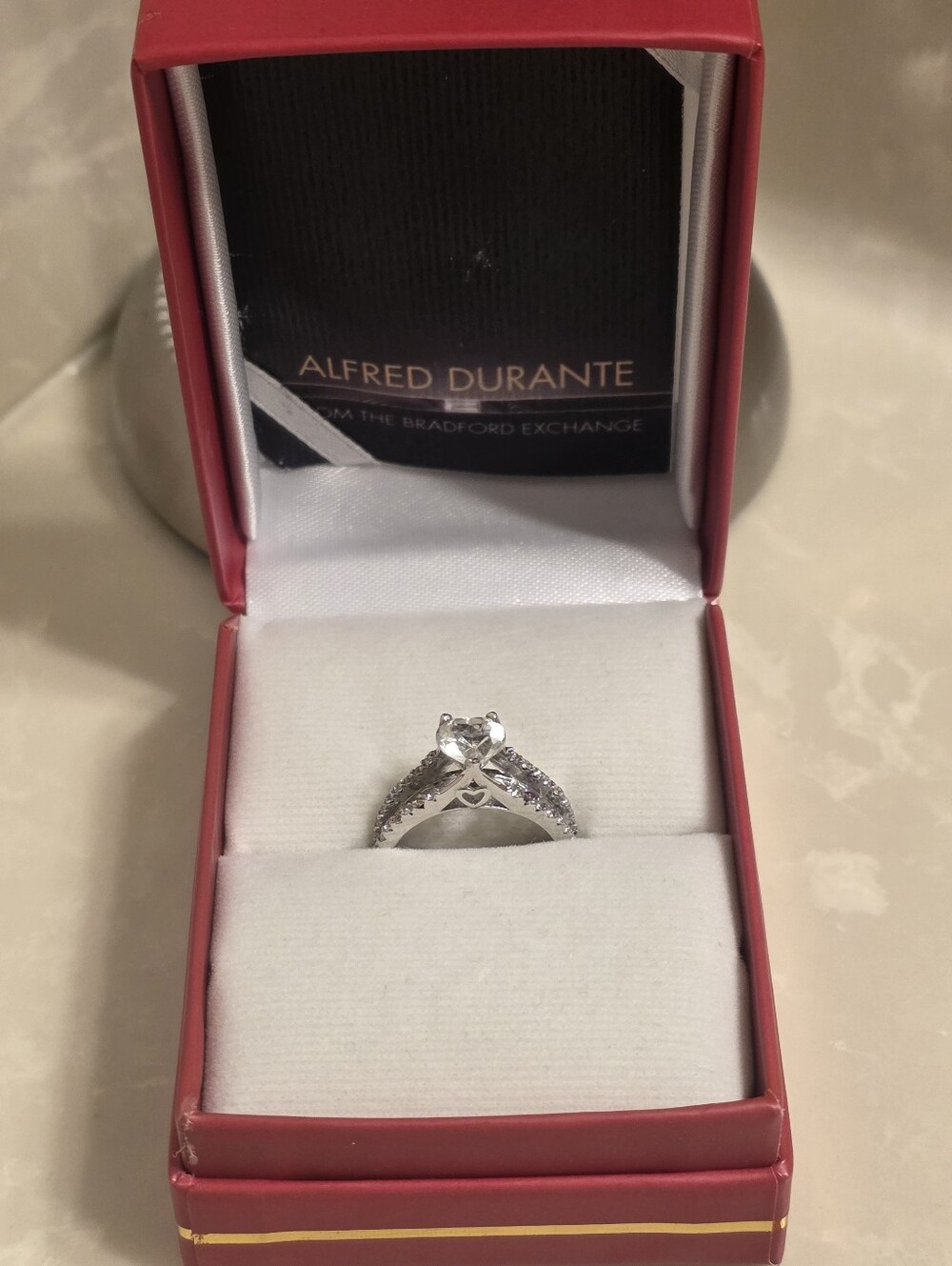 Alfred Durante 925 Silver Family Ring Size 7